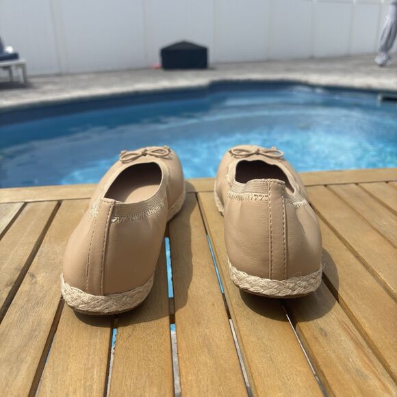 Frye and Co Willow Ballet Flats Women's 10 M Tan Espadrilles Slip On - Picture 3 of 9